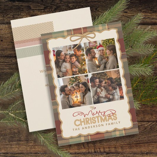 Tartan Border Noël 4 Modèle photo ID1141A