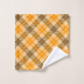 Tartan Brown et orange (Gant de toilette)