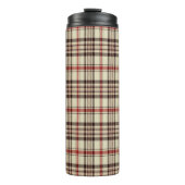 Tartan Brown Thermosbeker (Voorkant)