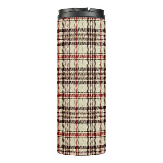 Tartan Brown Thermosbeker (Achterkant)