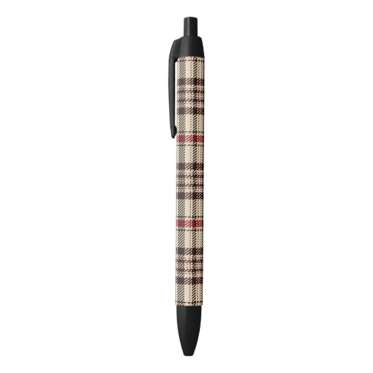 Tartan Brown Zwarte Inkt Pen (Top (Verticaal))