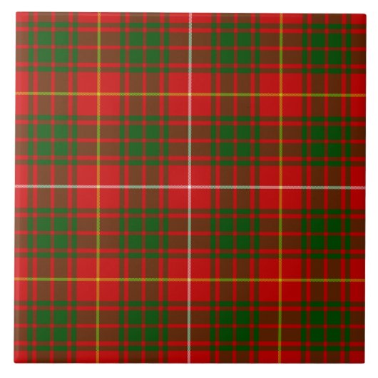 Tartan Bruce rouge vert carreaux (Devant)