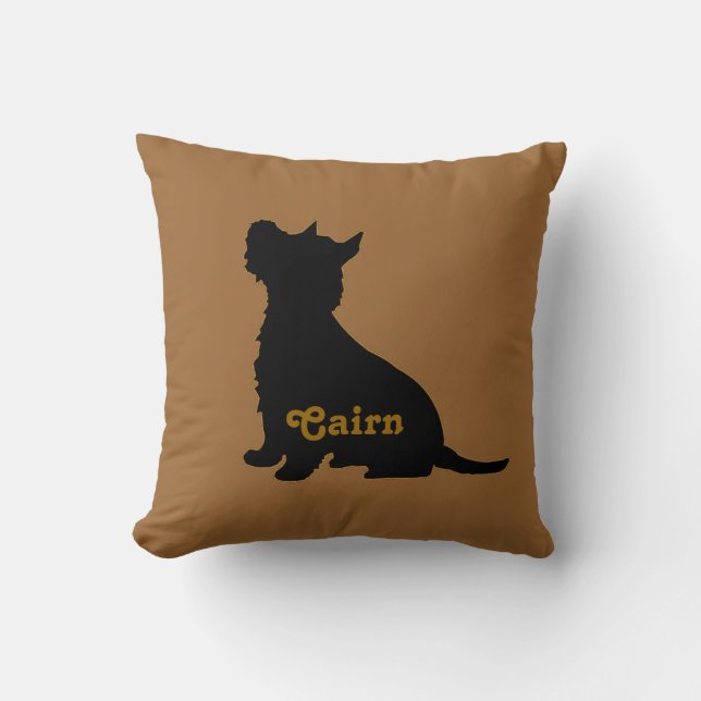 Tartan Cairn Terrier Pillow Kussen (Voorkant)