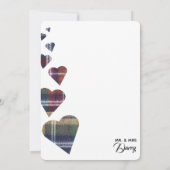 Tartan Carte de remerciements (Dos)