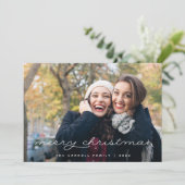 Tartan | Carte photo de Noël (Debout devant)