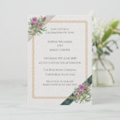 Tartan celtique écossais Faire-part de mariage de  (Debout devant)