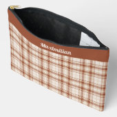Tartan - Cement-Brown - GROTE Accessoirezak Etui (Open)