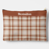Tartan - Cement-Brown - GROTE Accessoirezak Etui (Achterkant)