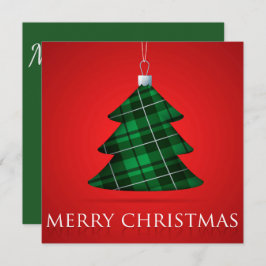 Tartan Christmas bauble Kaart
