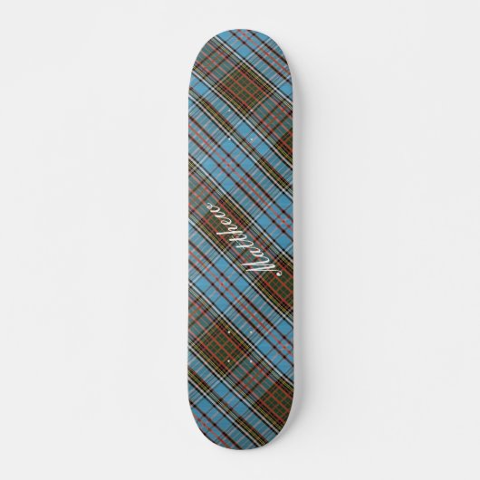 Tartan Clan Anderson Checkered Pset Skateboard (Voorkant)