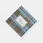 Tartan Clan Anderson Pset Check Custom Paper Servet (Hoek)