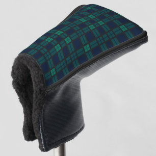 Tartan Clan Black Bekijk de blauwe groene cheque Golfheadcover