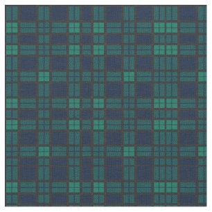 Tartan Clan Black Bekijk de groene blauwe cheque Stof