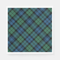 Tartan Clan Campbell Blauw Groen geruit patroon