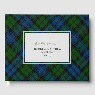 Tartan Clan Campbell Militaire Plaid Gastenboek