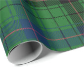 Tartan Clan Davidson Plays Green Black Blue Cadeaupapier (Rol Hoek)