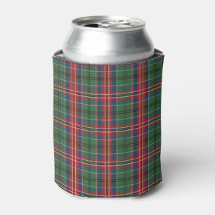 Tartan Clan MacCulloch Red Green Pattern Blikjeskoeler
