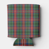 Tartan Clan MacCulloch Red Green Pattern Blikjeskoeler (Achterkant)