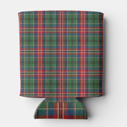 Tartan Clan MacCulloch Red Green Pattern Blikjeskoeler (Achterkant)