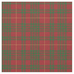 Tartan Clan MacTavish Pset Pattern Red Green Stof