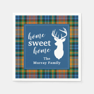 Tartan Clan Murray gepersonaliseerde ruit voor Swe Servet
