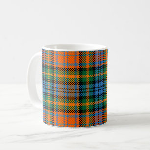 Tartan Clan Murray Pset Oranje Blue Check Koffiemok