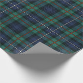Tartan Clan Robertson Pset Green Paarse Check Cadeaupapier (Hoek)