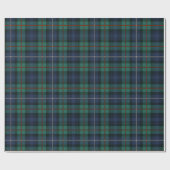 Tartan Clan Robertson Pset Green Paarse Check Wra Cadeaupapier (Vlak)