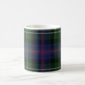 Tartan Clan Sutherland Groene zwarte cheque Koffiemok (Center)