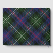 Tartan Clan Sutherland Schots geruit paars groen g Gastenboek (Achterkant)