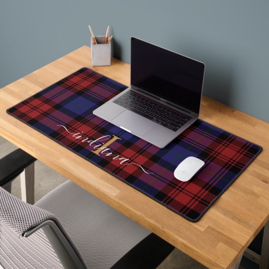Tartan classique Monogramme plaqué rustique (Bureau 2)