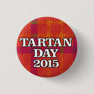 Tartan Dag 2015 miniknop Ronde Button 3,2 Cm
