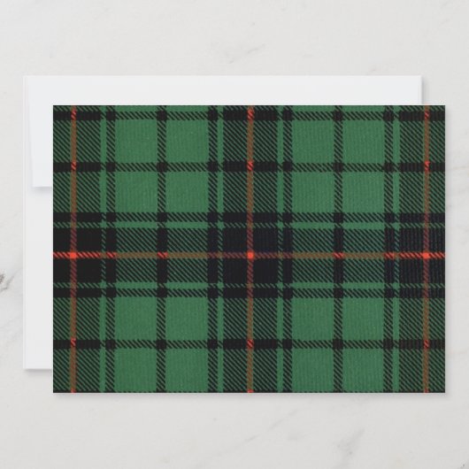  Tartan, Davidson Modern Pattern Wedding Save The Date (Achterkant)