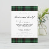  Tartan, Davidson Modern Pensioenfeest Kaart (Staand voorkant)