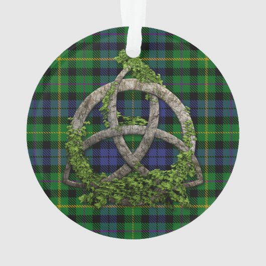 Tartan de MacBride et noeud celtique de trinité (dos)
