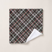 Tartan de Noël texturé.  (Gant de toilette)