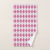 Tartan des années 70 rose (Serviette à main)