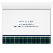 Tartan écossais classique personnalisé (Intérieur Horizontal (Bas))