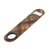 Tartan écossais marron orange noir classique (Devant angulaire)