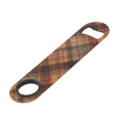 Tartan écossais marron orange noir classique (Dos Angle)