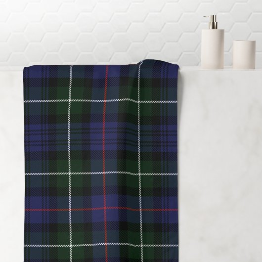 Tartan écossais violet et vert Rustique