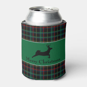 Tartan en rendierKerstmis Blikjeskoeler