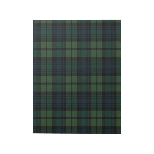 Tartan Fabric 11" x Bloc-notes 8,5" - 40 pages (Tourné)