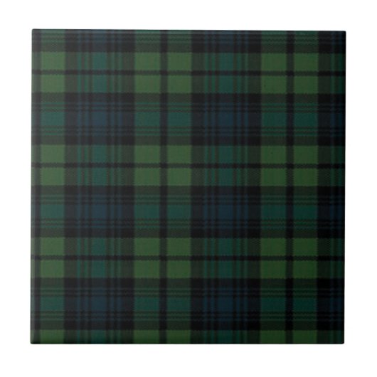Tartan Fabric Ceramic Tegel Tegeltje (Voorkant)