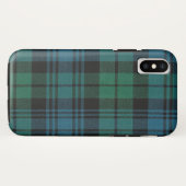 Tartan Fabric Coque-Mate Tough iPhone X Coque (Dos (Horizontal))
