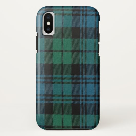 Tartan Fabric Coque-Mate Tough iPhone X Coque (Dos)