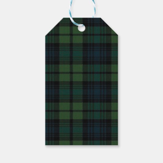 Tartan Fabric Gift Label Cadeaulabel (Voorkant)