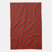 Tartan Fabric Pattern Christmas Theedoek (Verticaal)