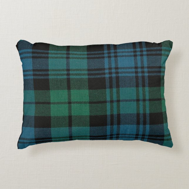 Tartan Fabric penseelpolyester Accent Kussen (Voorkant)