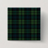 Tartan Fabric Square Button (Voorkant)